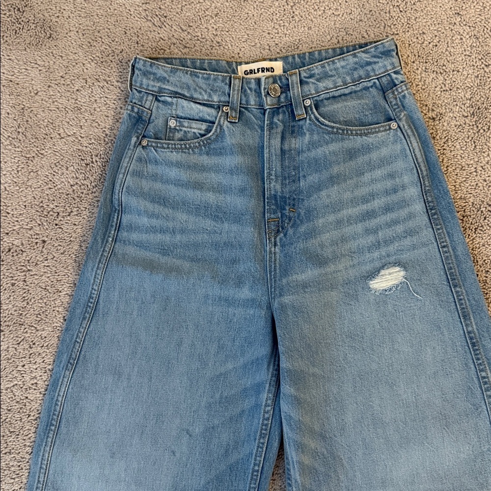 GRLFRND Austen High Rise Jeans La Brea Ave Denim Size 24 - Picture 7 of 13